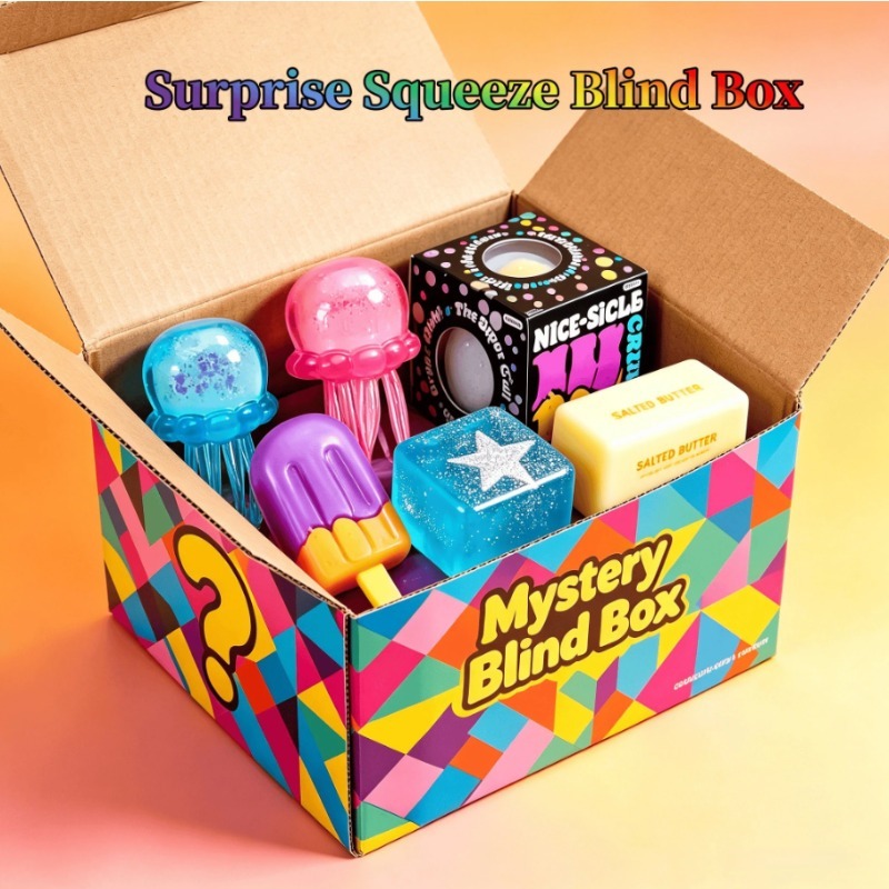 Mystery Box Blind Bag - Surprise Squeeze Toy Mystery Blind Box
