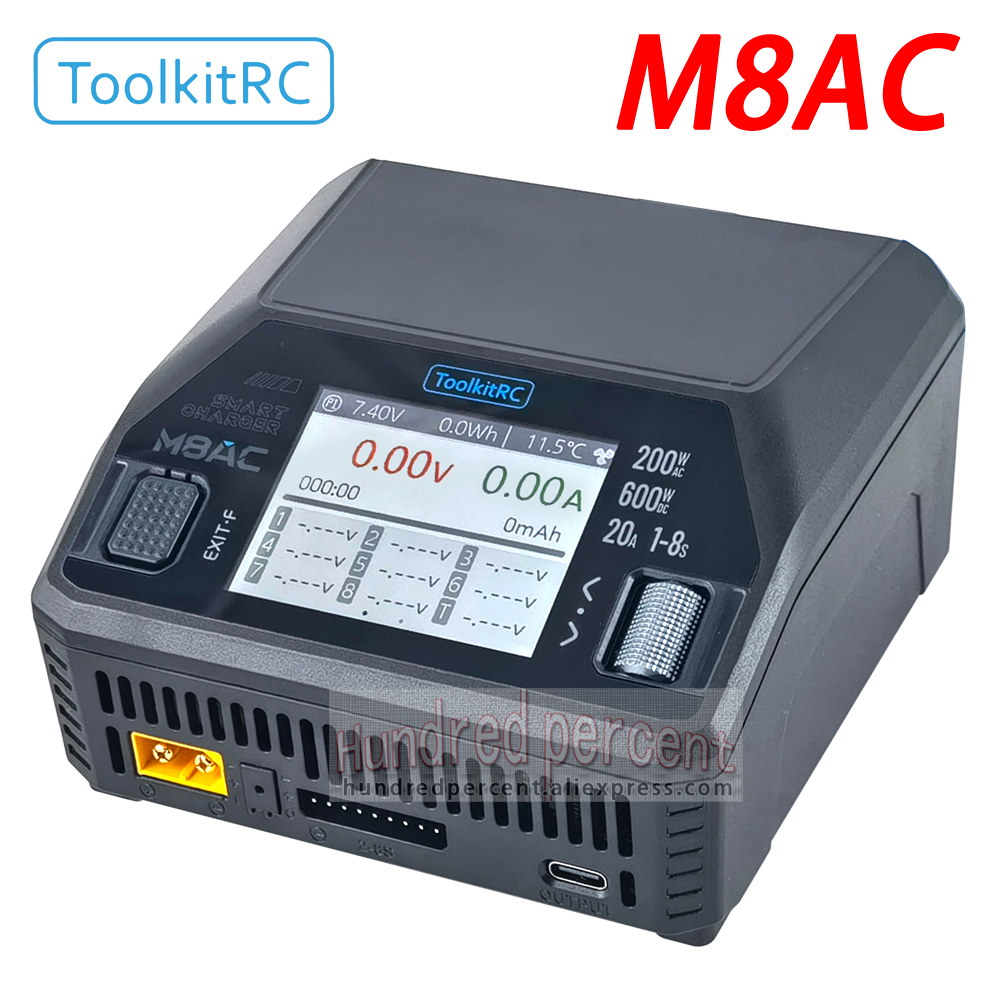 Model Airplane Plastic - ToolkitRC M8AC Smart Lipo Battery Charger