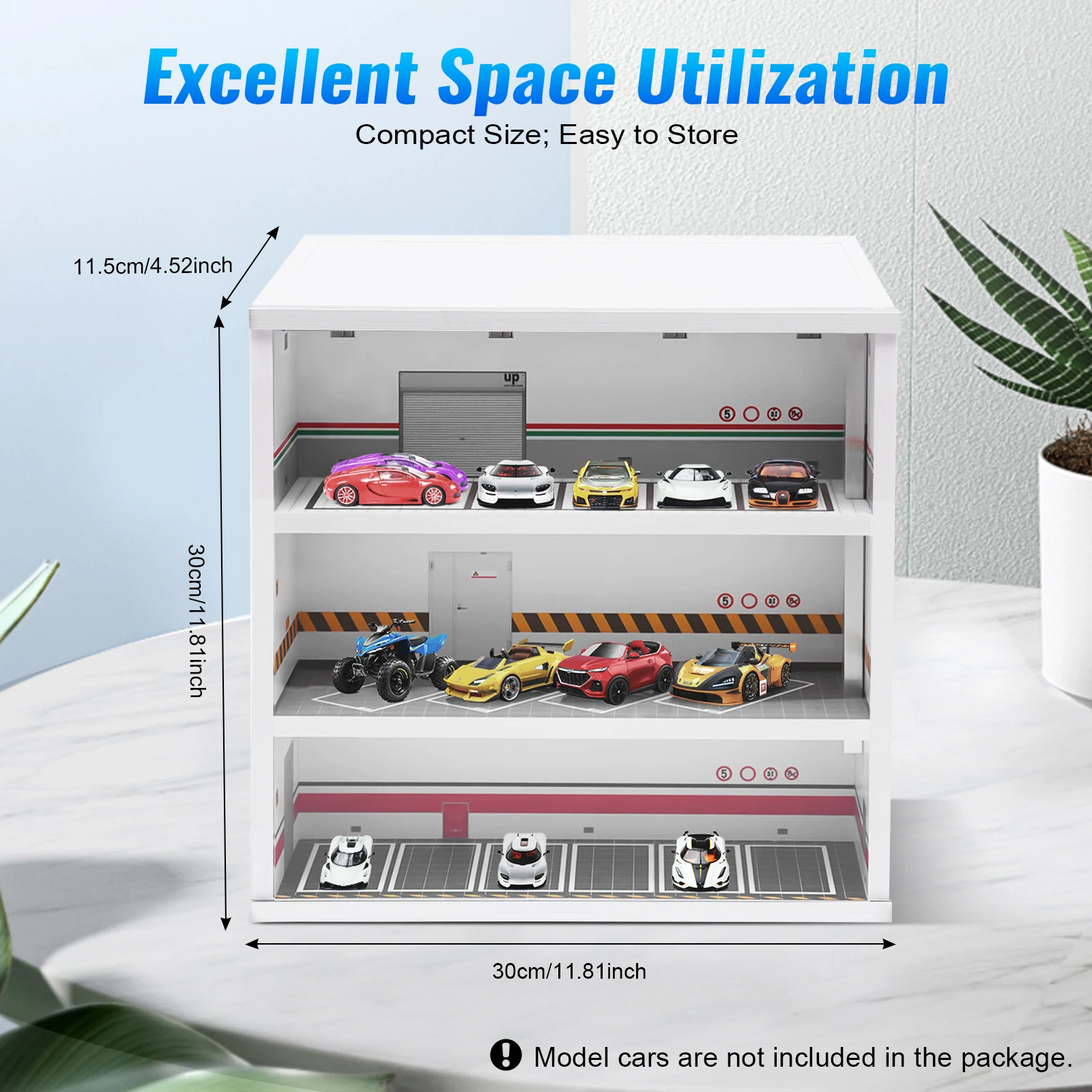 Die Cast Car 1 64 - 3-Layer Model Car Display Case Garage