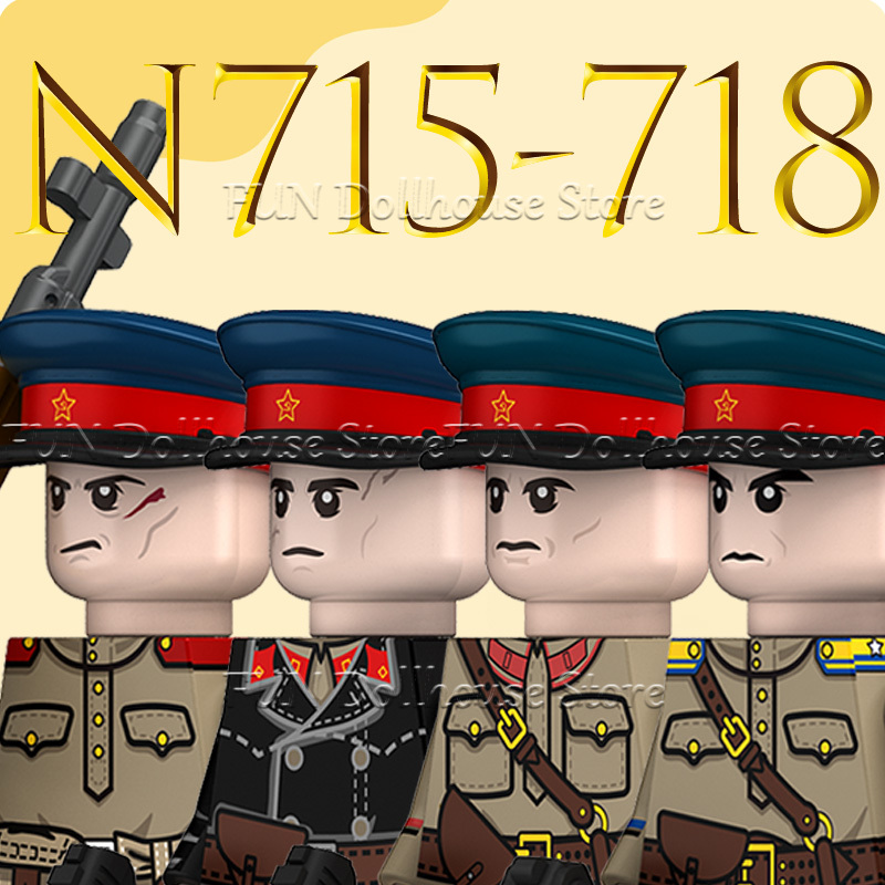MOC WW2 Soviet Soldier Figures - Lego Minifigure Holder recensie en prijs
