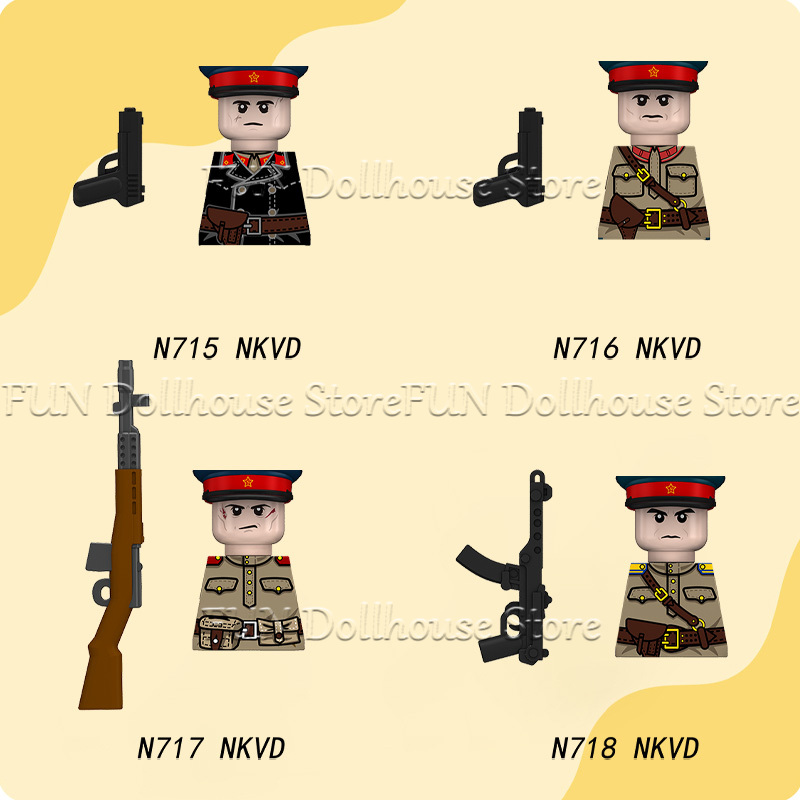 MOC WW2 Soviet Soldier Figures - Lego Minifigure Holder recensie en prijs