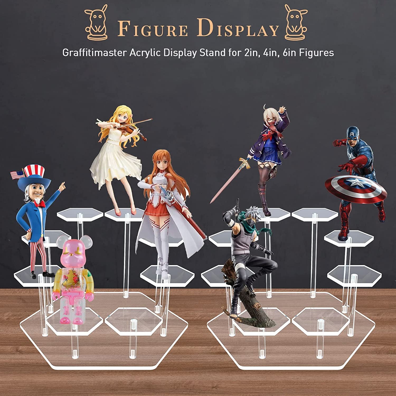 8/9 Tier Acrylic Display Stand - Display Risers Set recensie en prijs