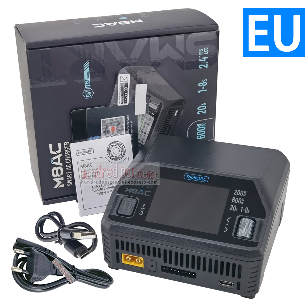 ToolkitRC M8AC Smart Lipo Batt - Model Airplane Plastic recensie en prijs