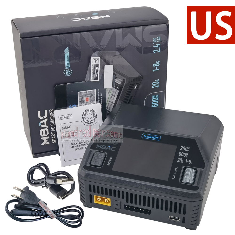 ToolkitRC M8AC Smart Lipo Batt - Model Airplane Plastic recensie en prijs