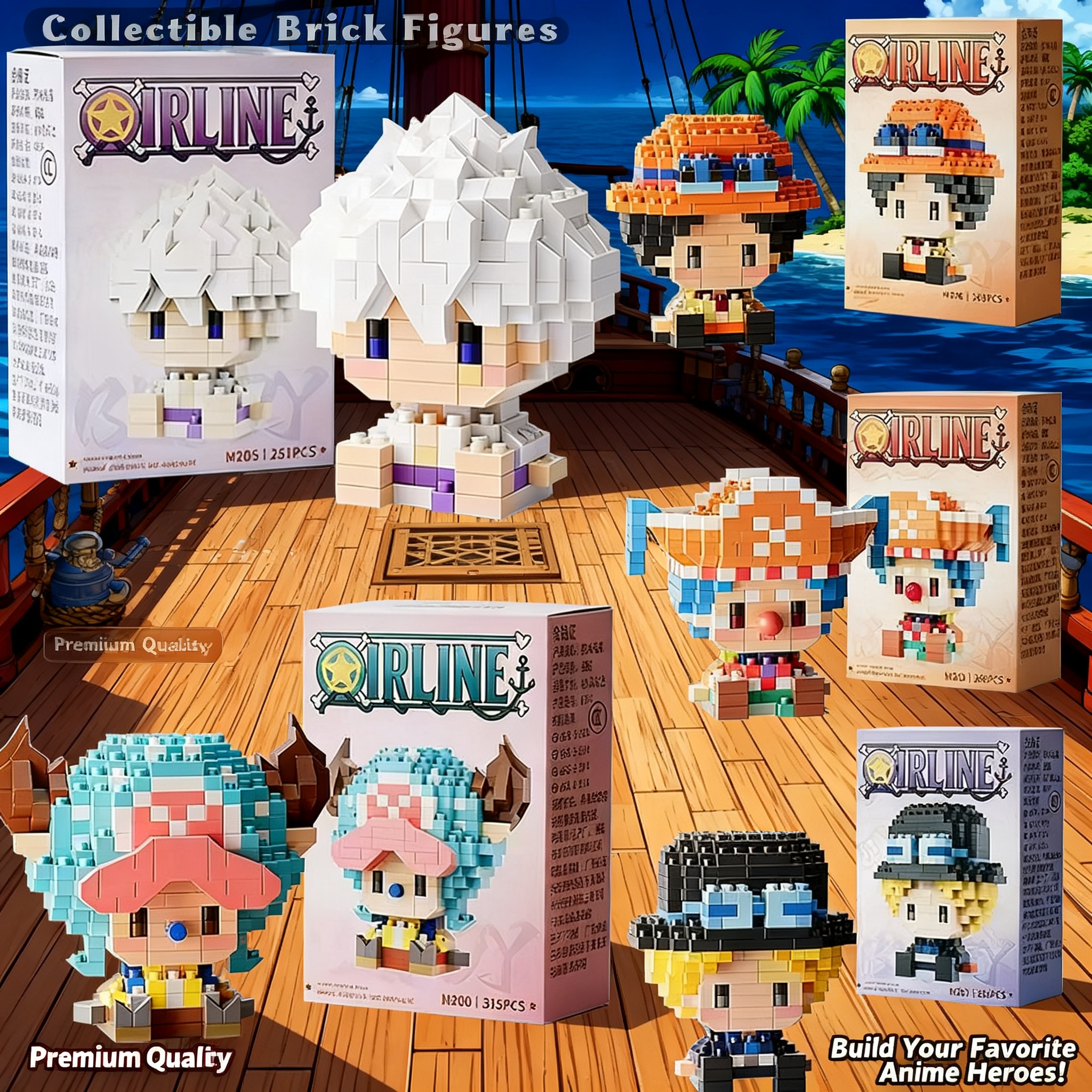 One Piece Anime Sun God Nika L - Building Block Mini recensie en prijs