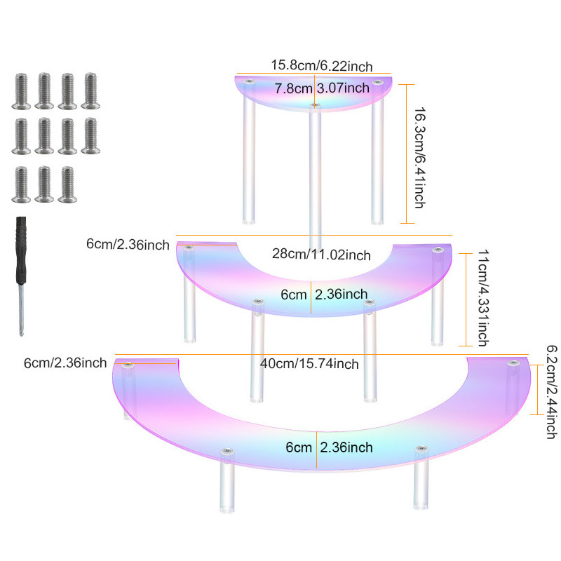 1 set 3 Tier Acrylic Display R - Display Risers Set recensie en prijs