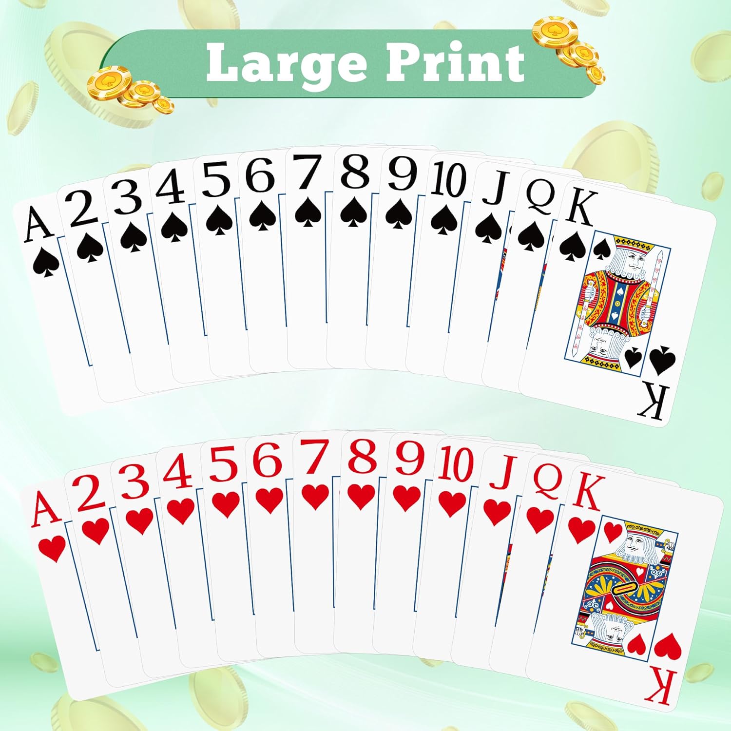 2 Pack Playing Cards | Large P - Graded Card Display recensie en prijs