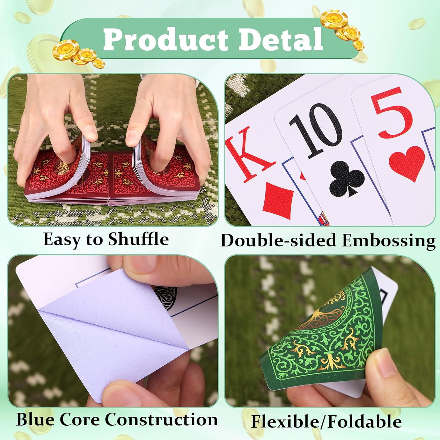 2 Pack Playing Cards | Large P - Graded Card Display recensie en prijs