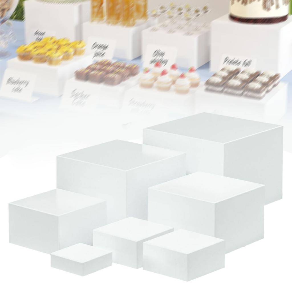 7 Pieces Acrylic Cube Display  - Display Risers Set recensie en prijs