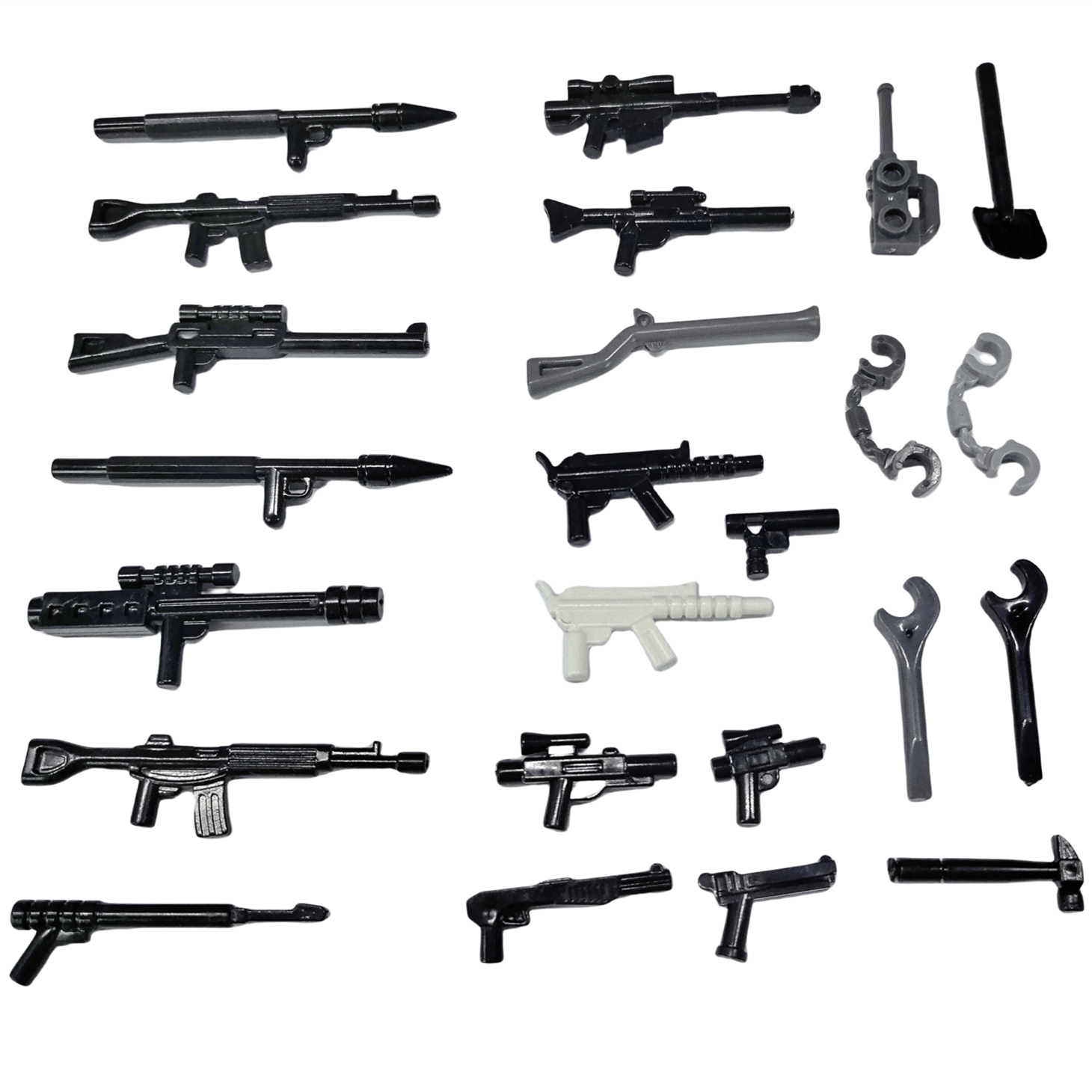 Military WW2 Weapon Guns Soldi - Lego Minifigure Holder recensie en prijs