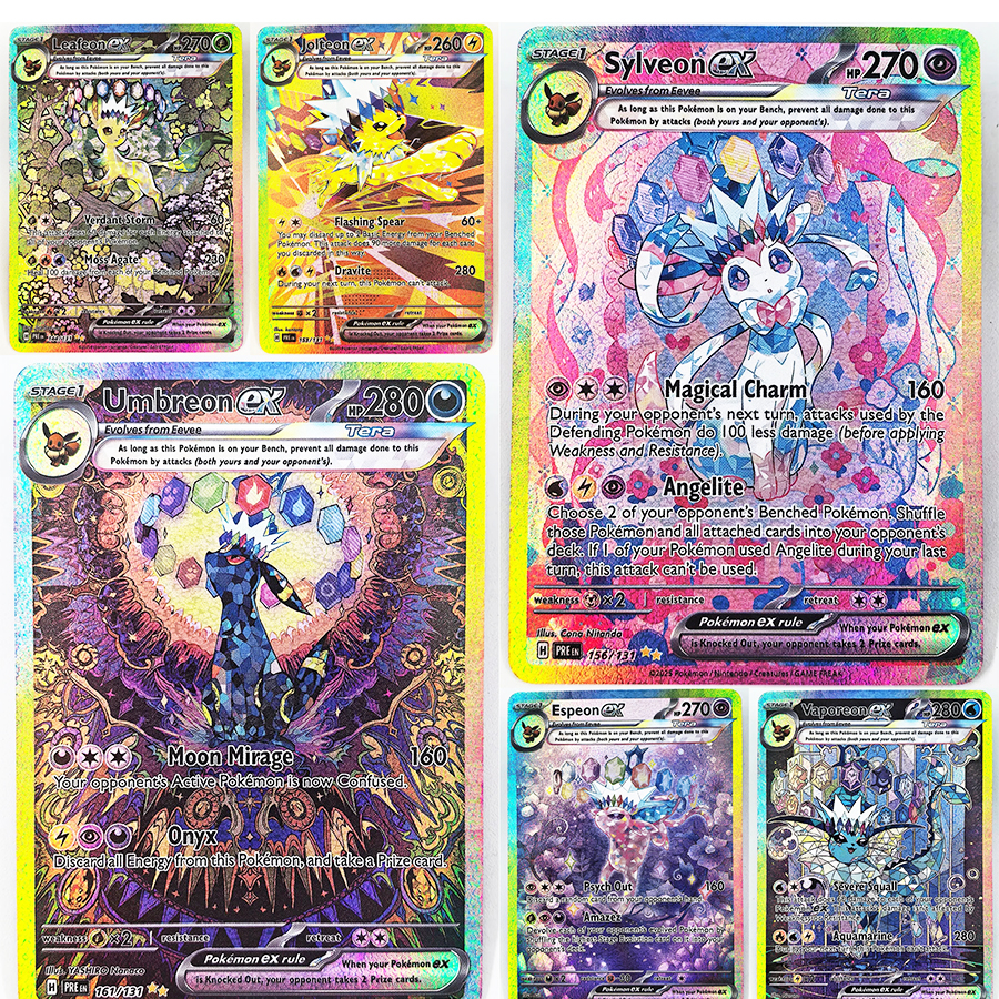 PTCG PRE Umbreon Eevee Sylveon - Pokemon Binder Card recensie en prijs