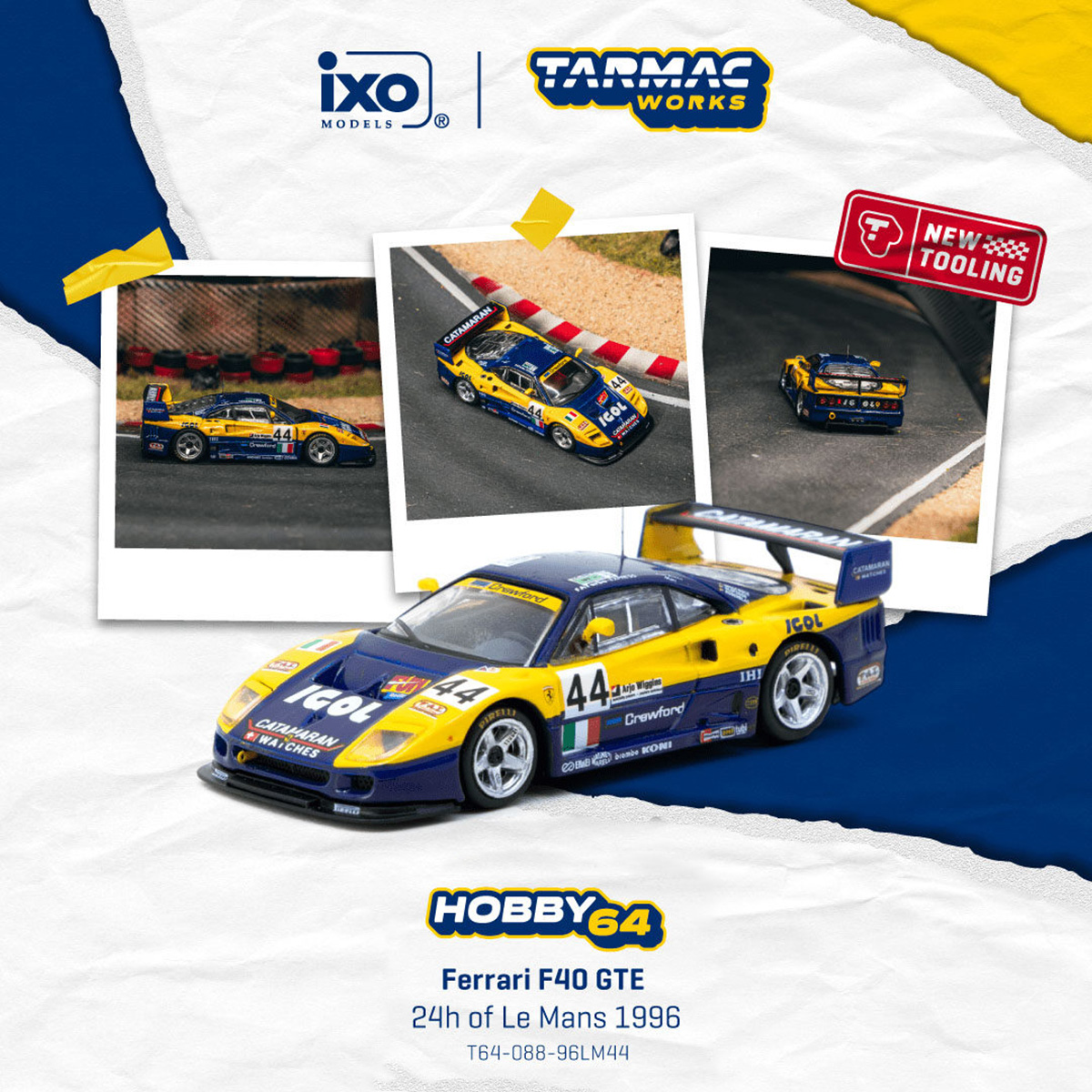 In Stock TW 1:64 Ferrari F40 G - Die Cast Car 1 64 recensie en prijs