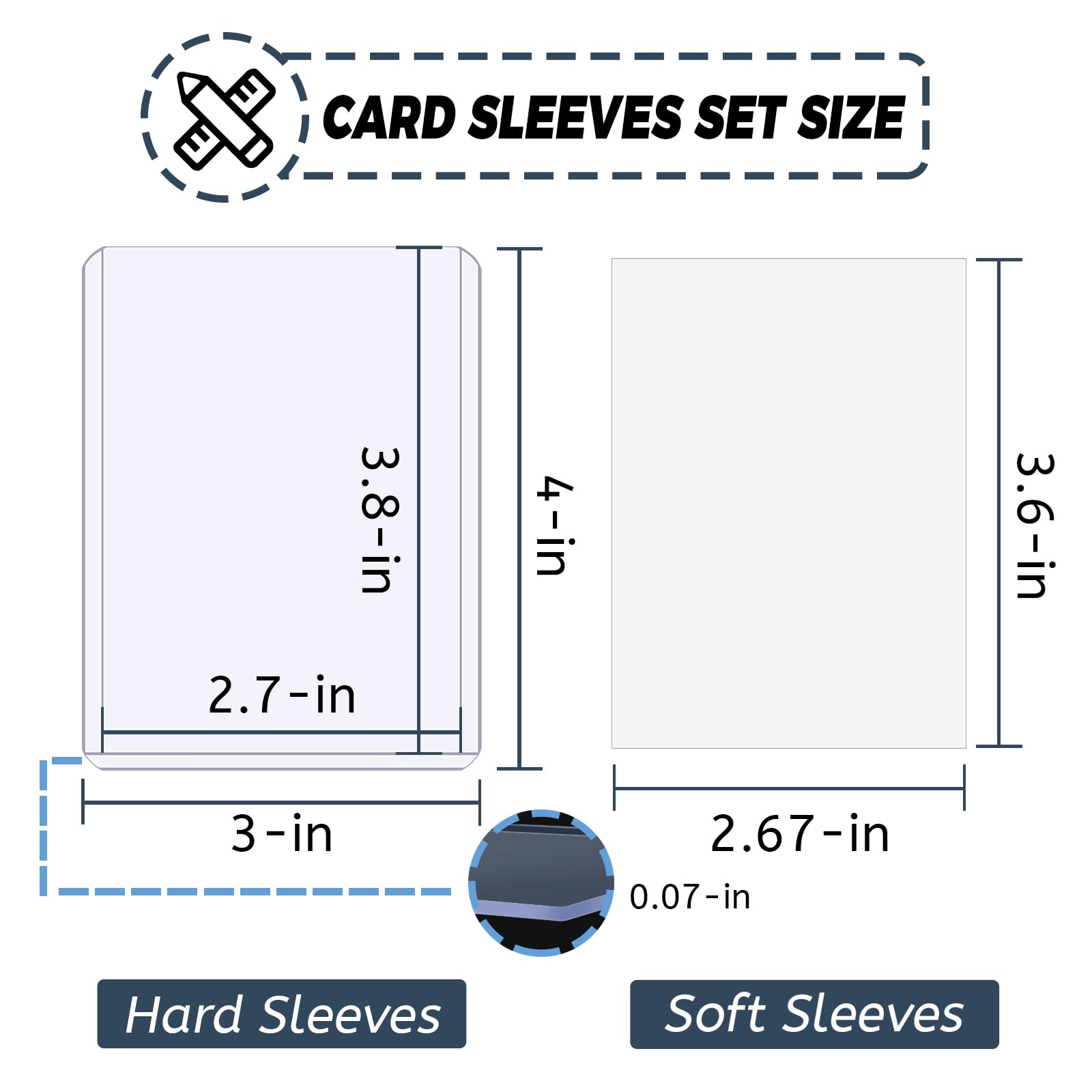 100-600pcs Card Sleeves Hard S - Pokemon Binder Card recensie en prijs