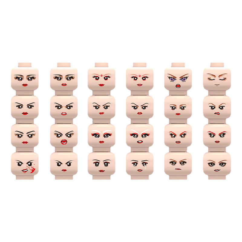 Injured Emotional Face Heads B - Lego Minifigure Holder recensie en prijs