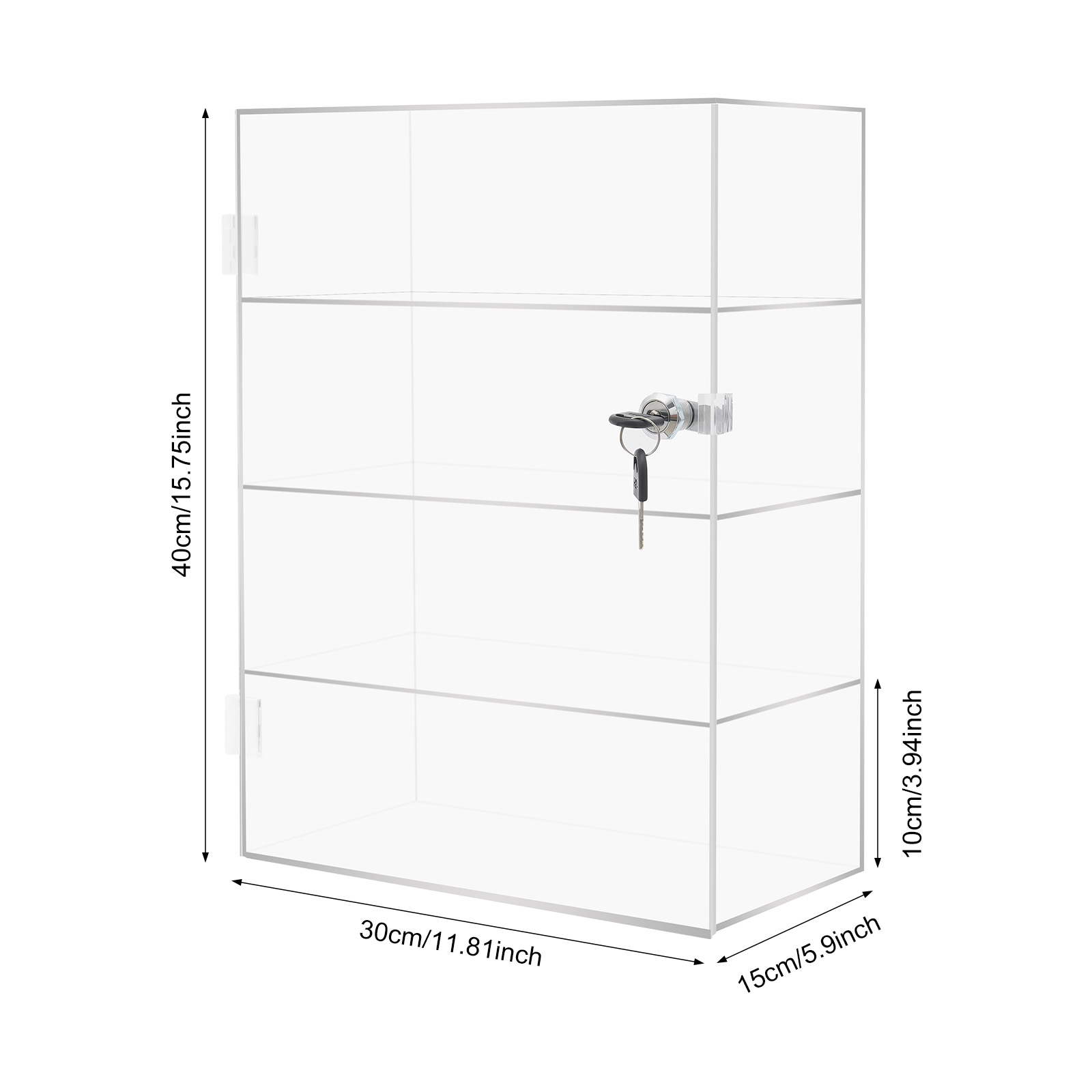 Clear Lockable Acrylic Display - Display Case Acrylic recensie en prijs