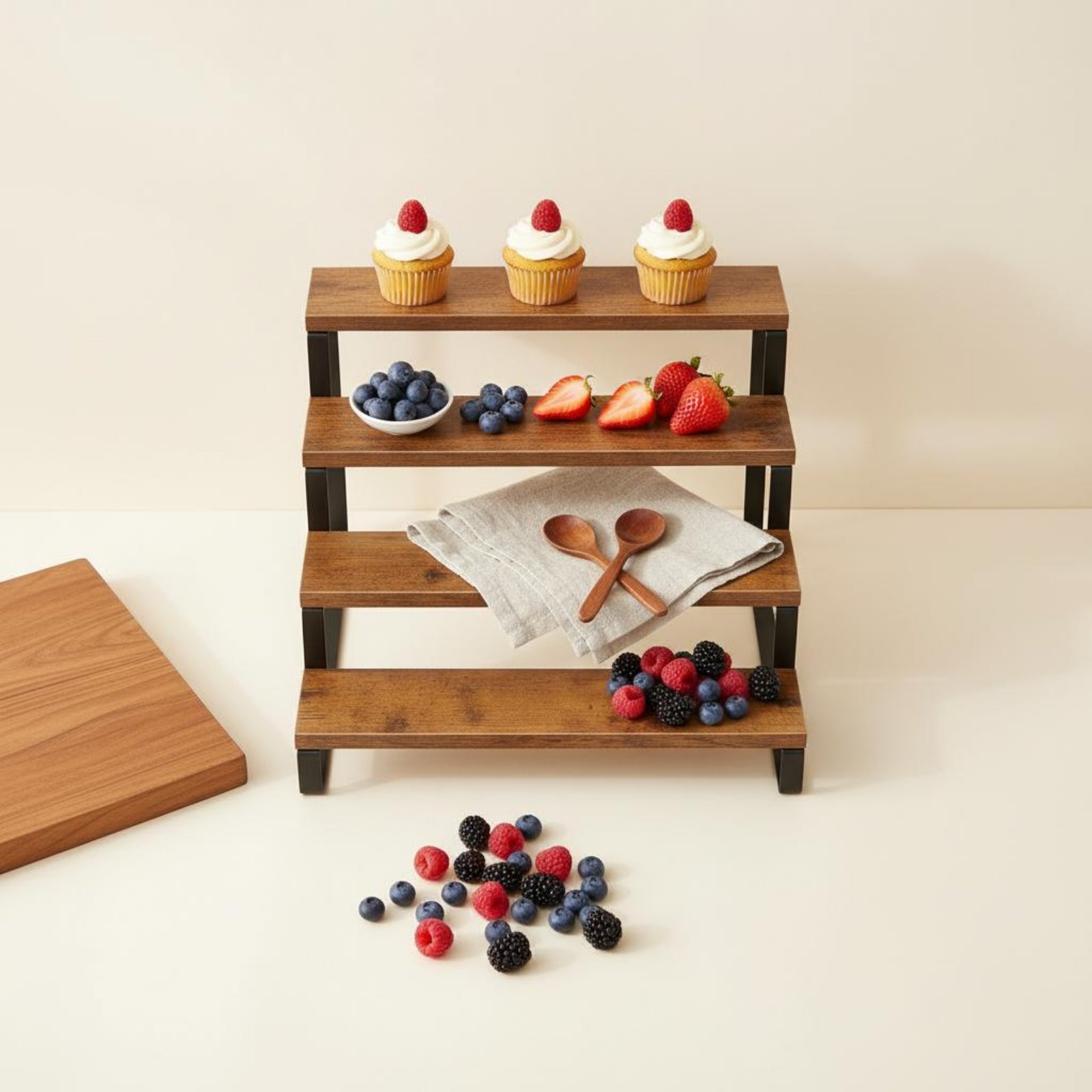 4 Tier Display Riser Space Sav - Display Risers Set recensie en prijs