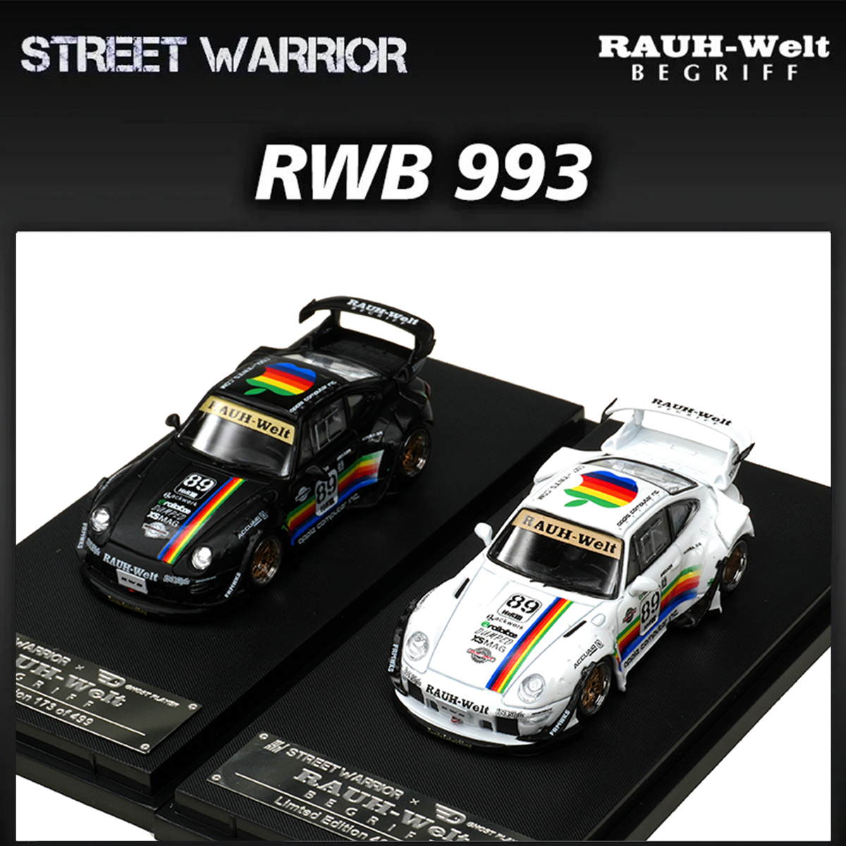 SW In Stock 1:64 RWB 993 Black - Die Cast Car 1 64 recensie en prijs